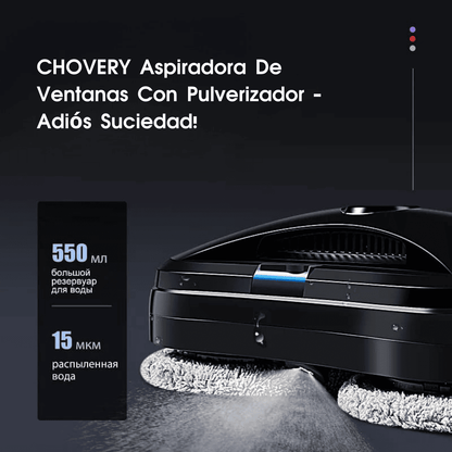 CHOVERY | Aspiradora De Ventanas Con Pulverizador - Adiós Suciedad!